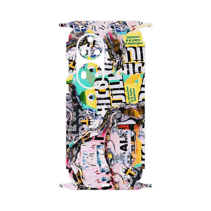 برچسب پوششی ماهوت مدل Collage of Teared Paper-FullSkin مناسب برای گوشی موبایل هوآوی P50 Pro