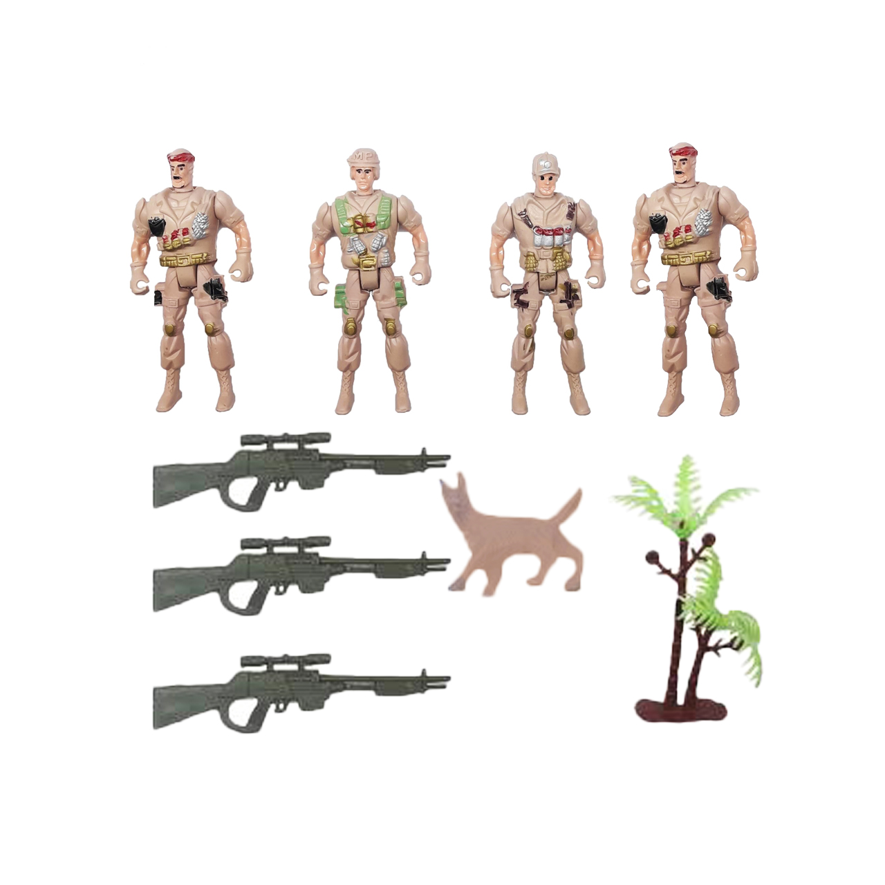 اسباب بازی جنگی مدل سربازان کد 33 مجموعه 9 عددی