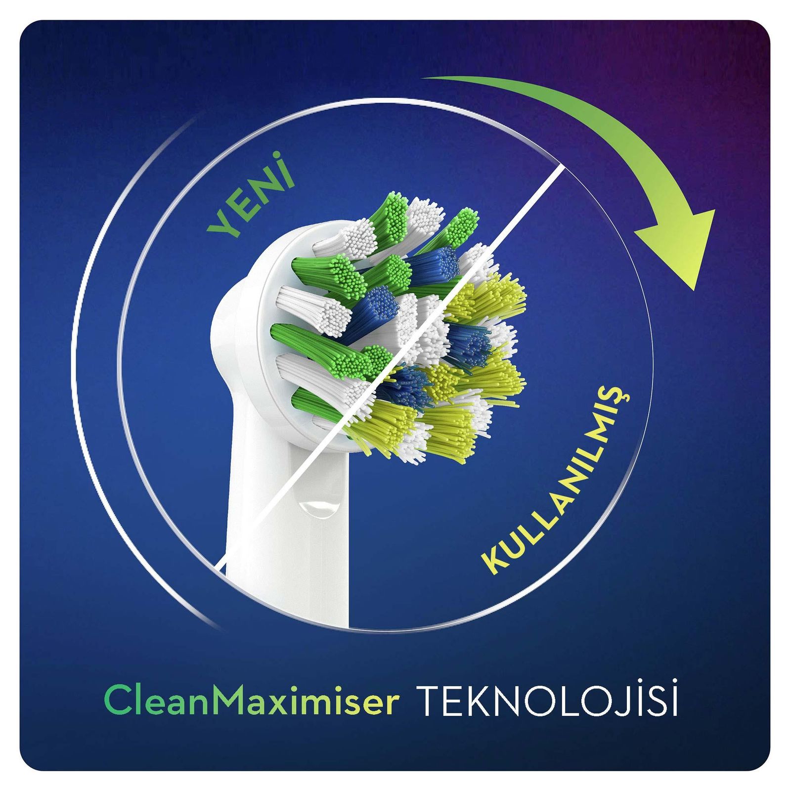 سری یدک مسواک برقی اورال-بی مدل Cross Action Clean Maximiser بسته 4 عددی -  - 6