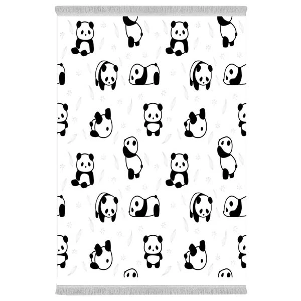 فرش پارچه‌ای دفه مدل فرشینه هازان مخمل طرح فانتزی کد 3266