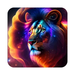 زیر لیوانی کاکتی طرح شیر مدل mp23334