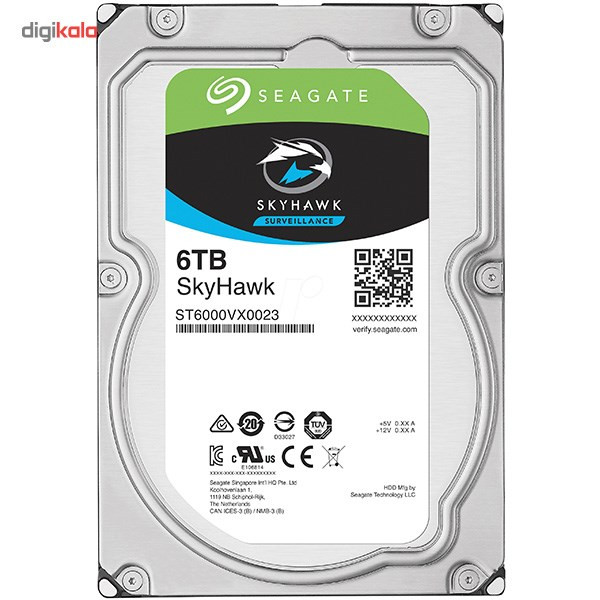 هارددیسک اینترنال سیگیت مدل SkyHawk ST6000VX0023 ظرفیت 6 ترابایت