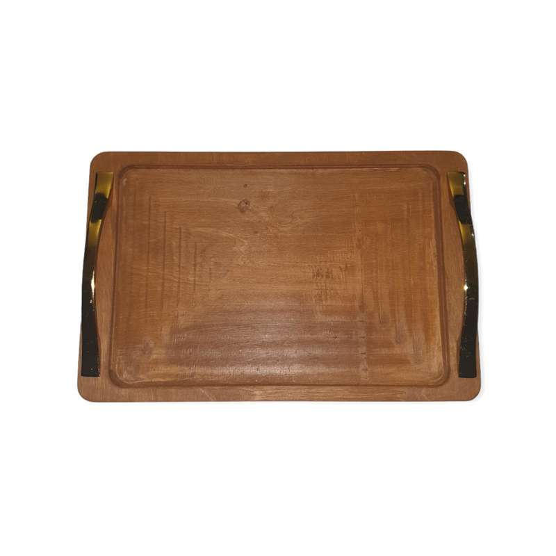 سینی مدل چوبی دسته دار کدs467