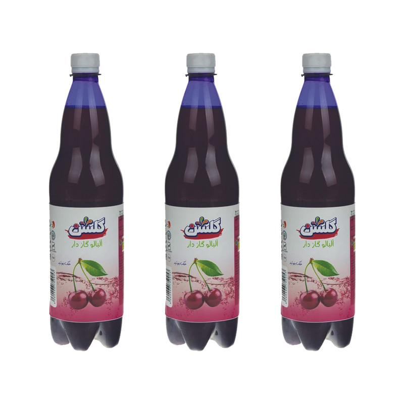 نوشیدنی گازدار با طعم آلبالو گلشن - 1 لیتر بسته 3 عددی