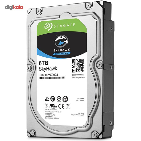 هارددیسک اینترنال سیگیت مدل SkyHawk ST6000VX0023 ظرفیت 6 ترابایت