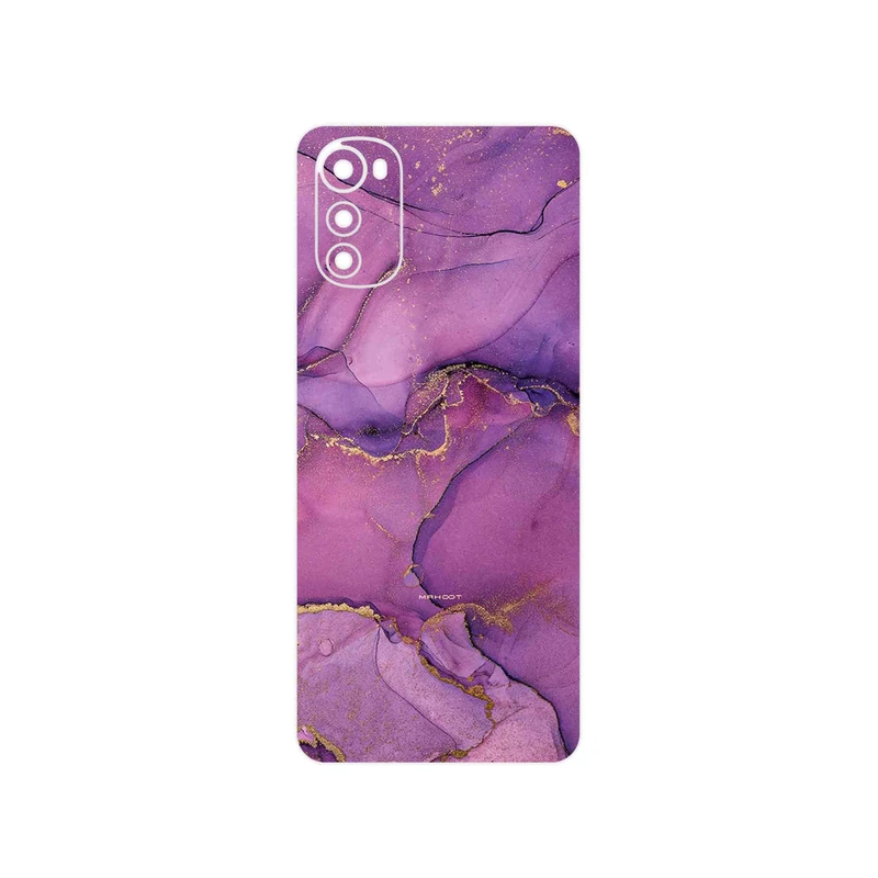 برچسب پوششی ماهوت مدل Purple Marble مناسب برای گوشی موبایل موتورولا Moto E32s