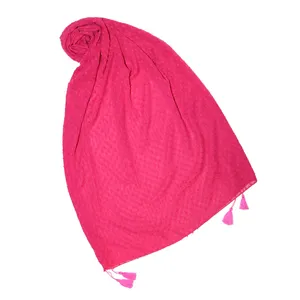 شال زنانه مدل پاپیونی منگوله دار 