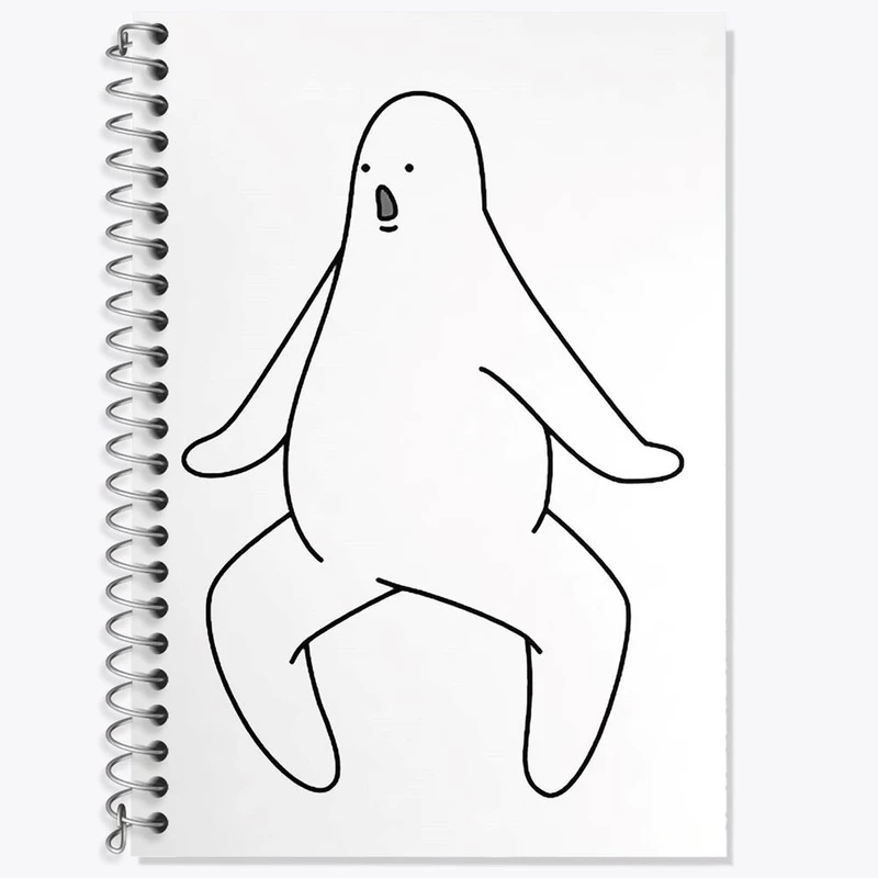 دفتر لغت 50 برگ خندالو مدل تنبل خسته کد 29404