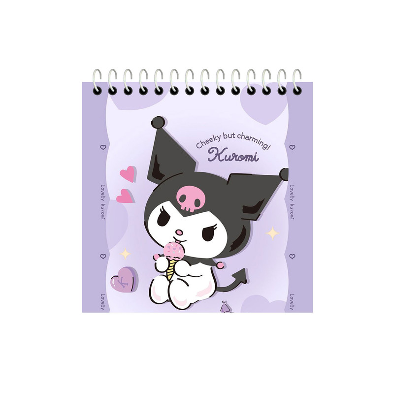 دفترچه یادداشت 50 برگ آلبالو مدل کرومی فانتزی کد 4053