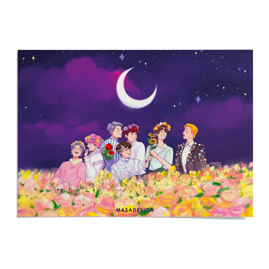 کارت پستال ماسا دیزاین طرح BTS مدل ZOD040
