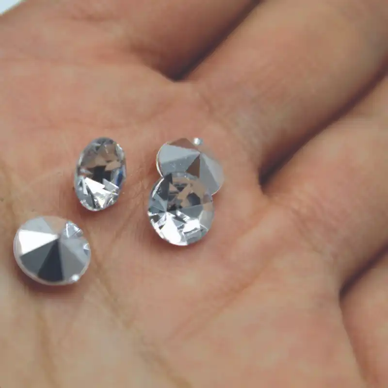 نگین مدل کریستال چسبی کد W2 بسته 100 عددی