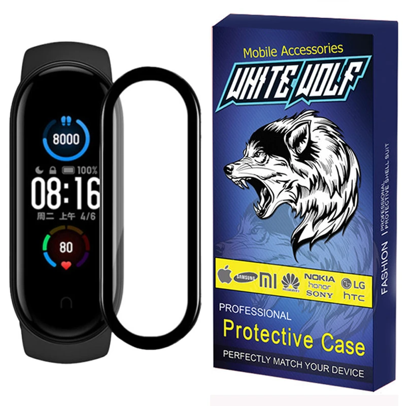 محافظ صفحه نمایش وایت ولف مدل W-PWM مناسب برای ساعت هوشمند شیائومی Mi Band 4