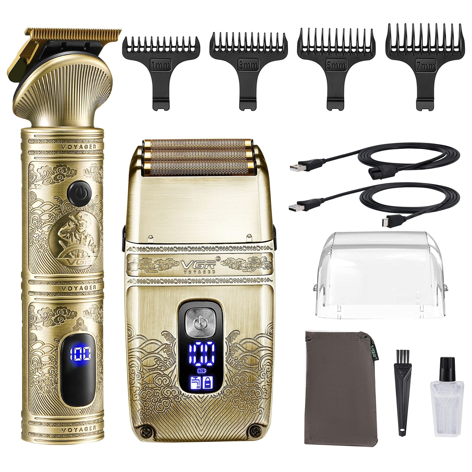 ماشین اصلاح موی سر وی جی آر مدل V-649 به همراه کاشین اصلاح صورت مدل 01 -  - 7