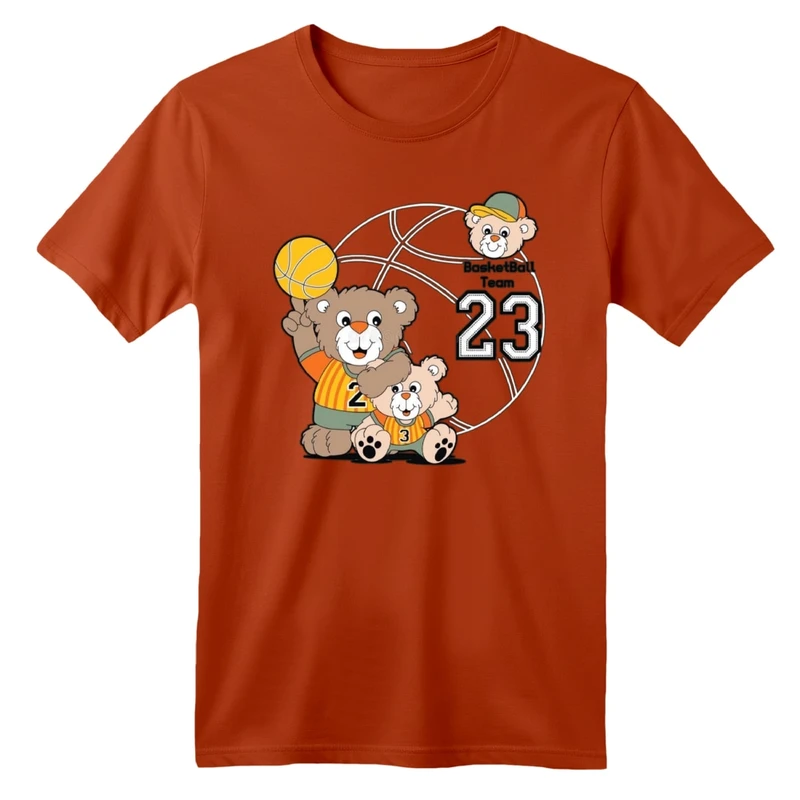 تی شرت آستین کوتاه بچگانه مدل بسکتبال