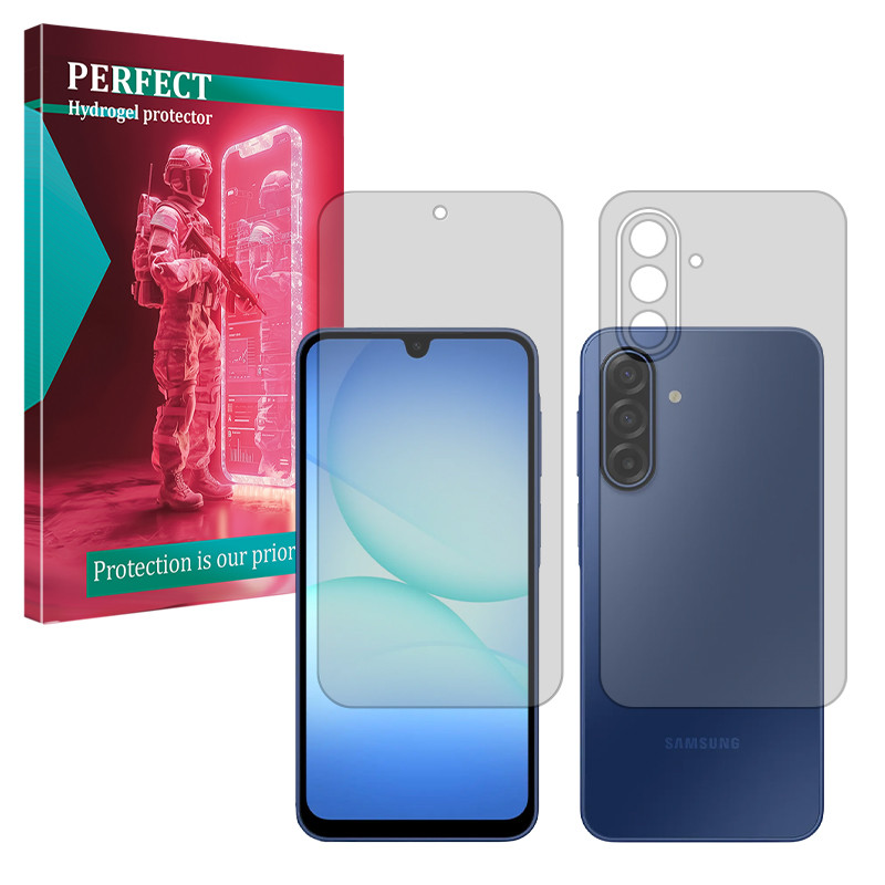 محافظ صفحه نمایش مات پرفکت مدل Tough مناسب برای گوشی موبایل سامسونگ Galaxy A17 به همراه محافظ پشت گوشی