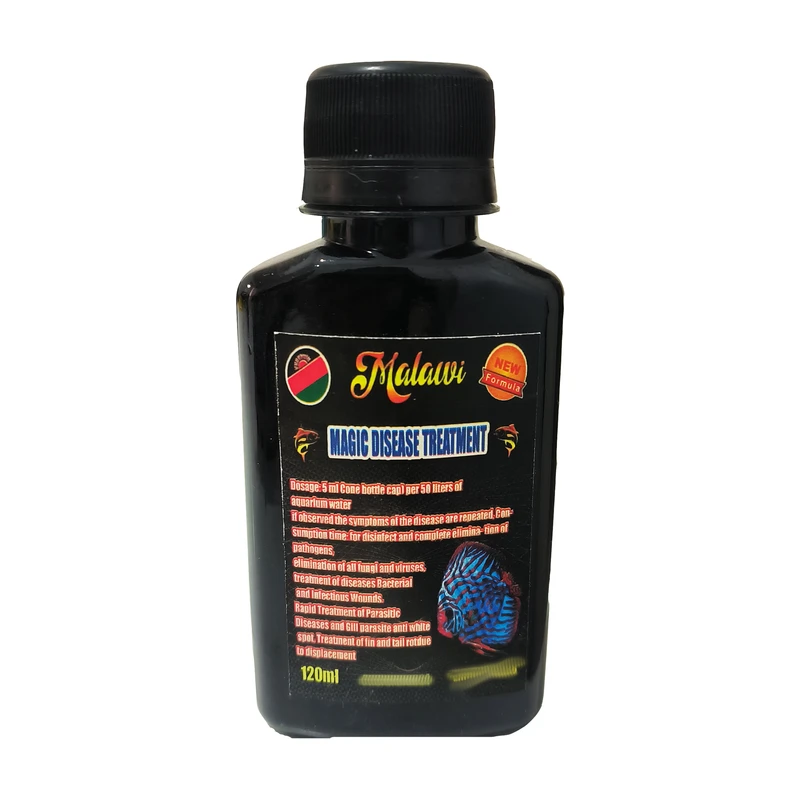 محلول آکواریوم مالاوی مدل درمان جادویی حجم 120 میلی لیتر