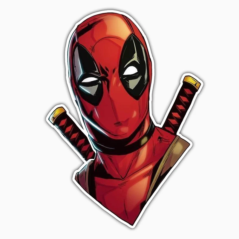 استیکر لپ تاپ و موبایل بووم طرح کارکتر فیلم مدل Dead Pool کد UV035