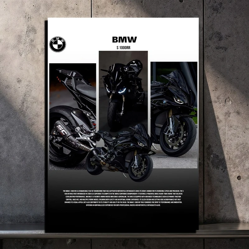 تابلو شاسی بکلیت طرح موتور BMW S1000RR مدل SH-S10813 