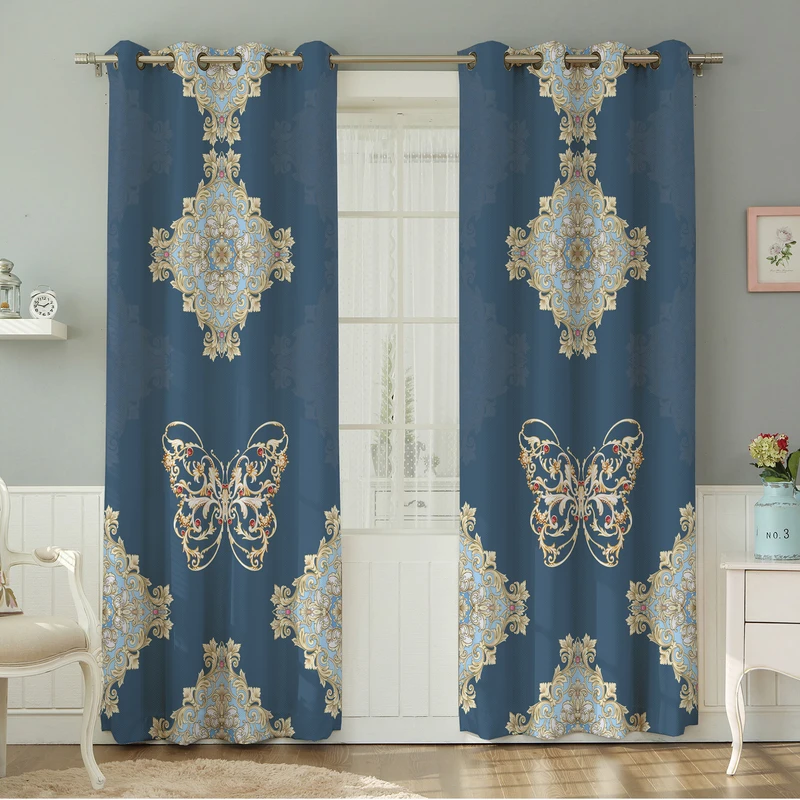 پرده نیروانا طرح  سنتی مدل مخمل کد 5064  سایز 140×280 سانتی متر