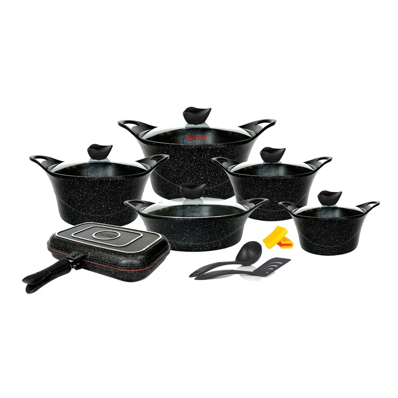 سرویس پخت و پز گرانیت 15 پارچه کاندید مدل کاپری