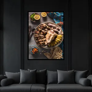 تابلو بکلیت طرح رستوران غذای سنتی ایرانی کله پاچه مدل B-bu7295 فریم مشکی