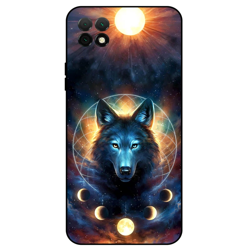 کاور مگافون طرح گرگ و ماه مدل 8006 مناسب برای گوشی موبایل هوآوی Nova Y60