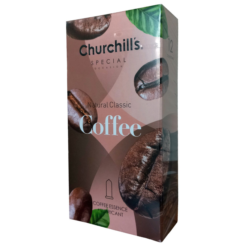 کاندوم چرچیلز مدل Coffee مجموعه 3 عددی
