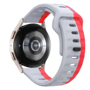 Goof Silicone Dual Belt Strap suitable for Amazfit BIPS / BIP LITE / BIP U / BIP U PRO / BEAP S