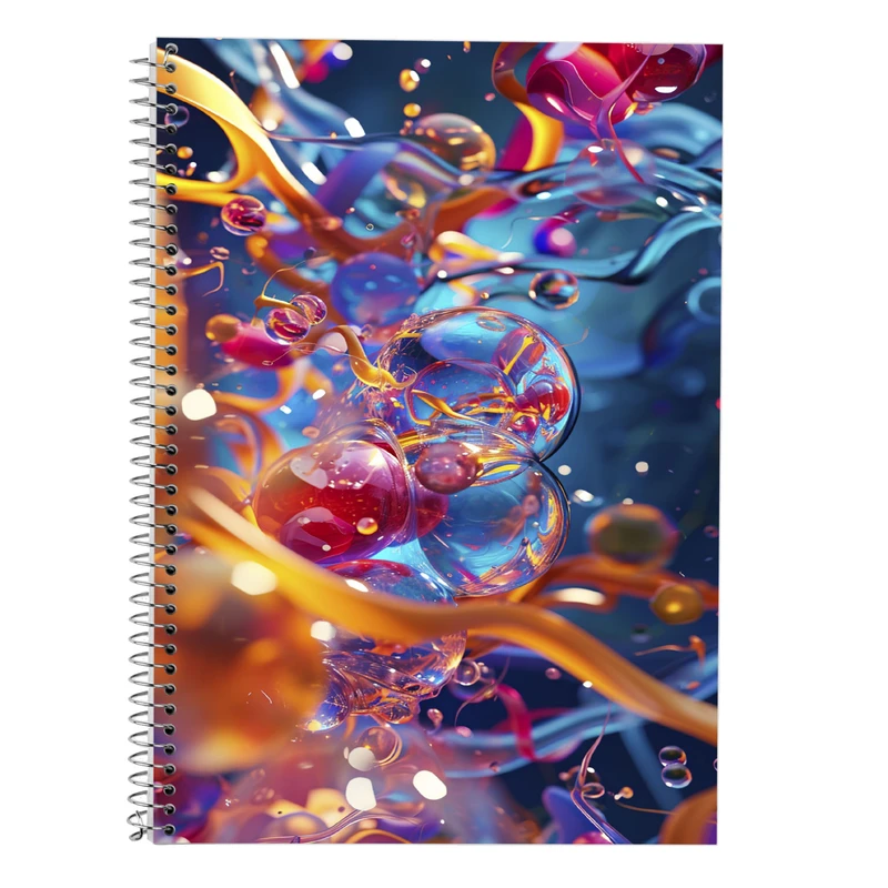 دفتر زبان 50 برگ مدوپد مدل سه خط طرح فانتزی کد DF14493