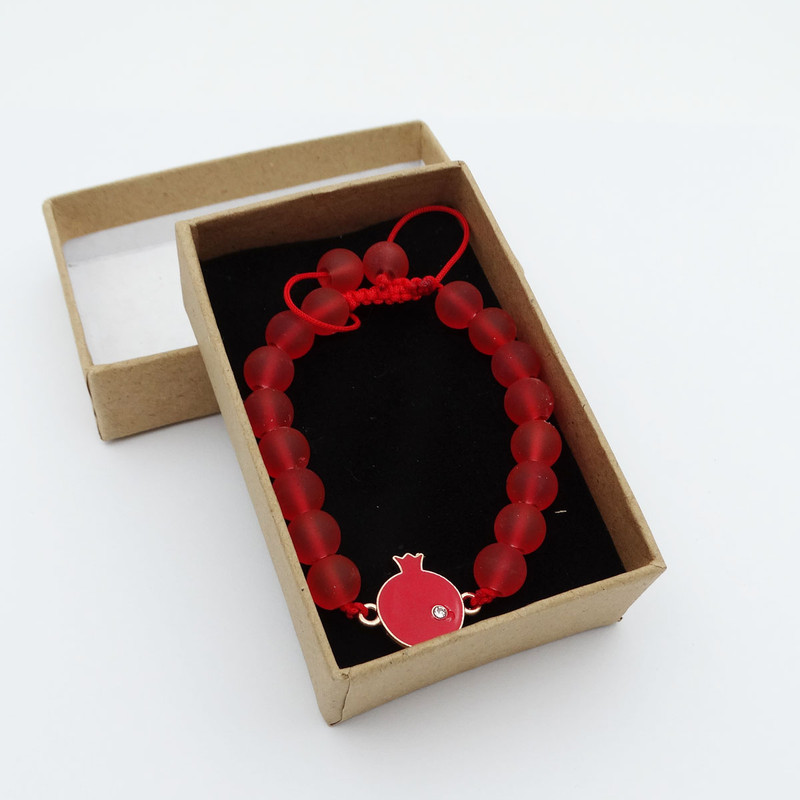 دستبند دخترانه مدل انار نگین دارکد D 11 دستبند دخترانه مدل انار نگین دارکد D 11