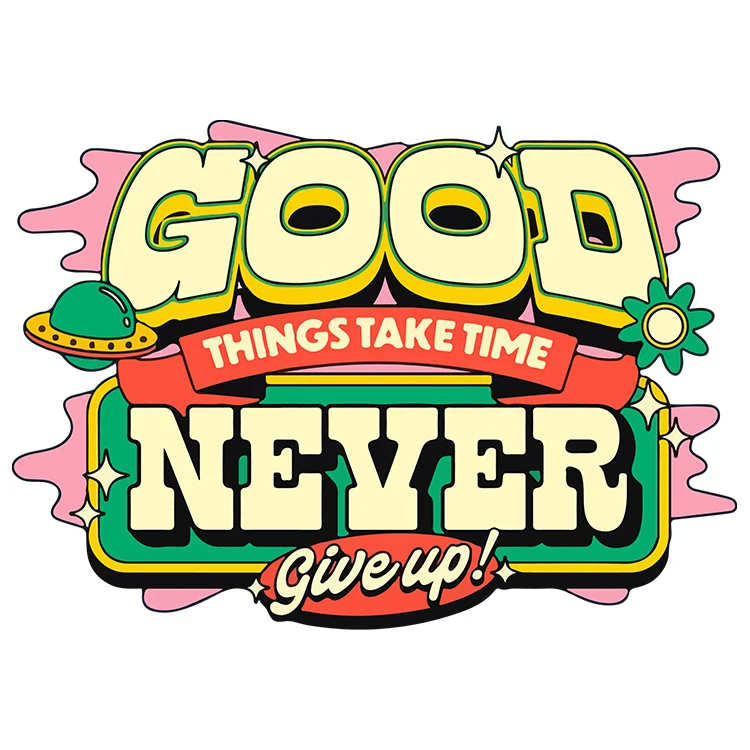 استیکر پارچه و لباس پاد آفرین مدل امیدواری کد DKST463