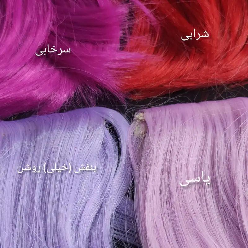 اکستنشن مو زنانه مدل چتری پر پشت