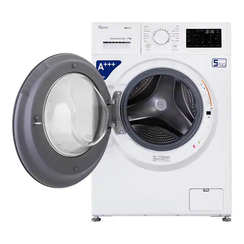 ماشین لباسشویی جی پلاس مدل GWM-M730W ظرفیت 7 کیلوگرم