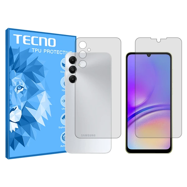 محافظ صفحه نمایش شفاف تکنو مدل HyGEL مناسب برای گوشی موبایل سامسونگ Galaxy A05s به همراه محافظ پشت گوشی 