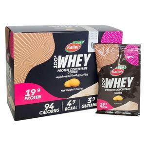 پودر پروتئین وی با طعم بیسکوئیت کاله پرو - 25 گرم بسته 12 عددی