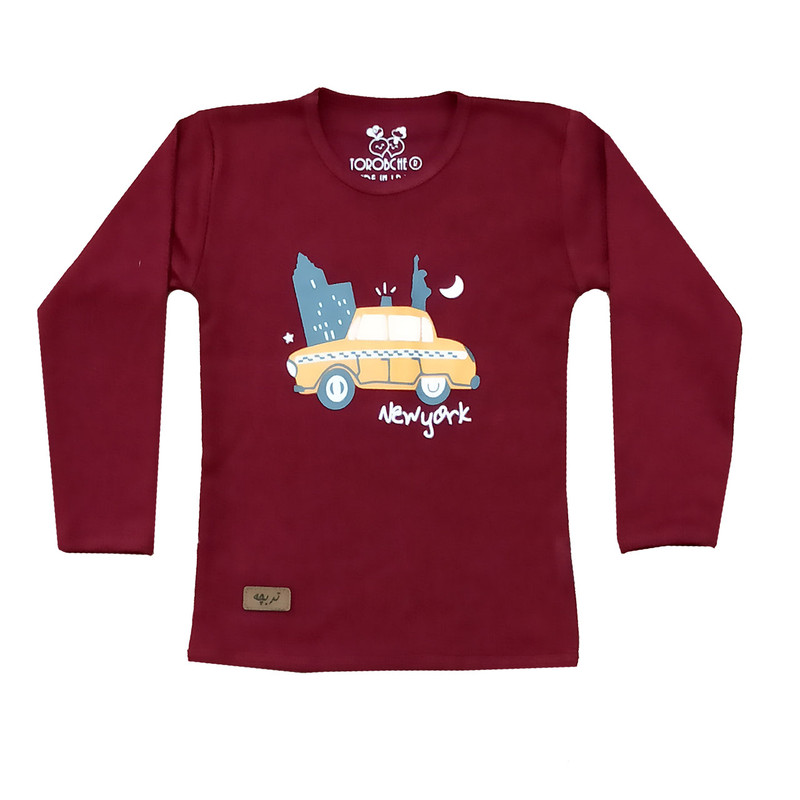 ست تی شرت و شلوار پسرانه مدل تاکسی 02