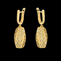 گوشواره طلا 18 عیار زنانه طلای مستجابی مدل آوا کد 2