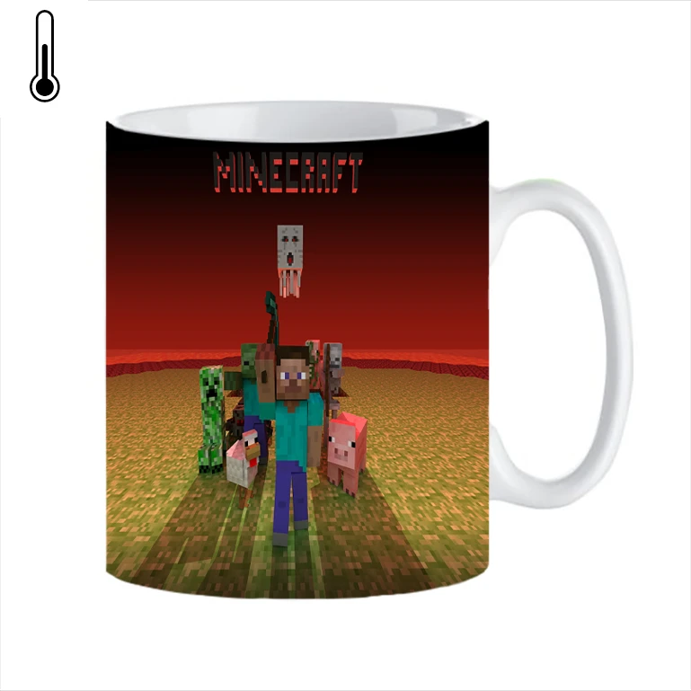 ماگ حرارتی طرح شب ماینکرافت night minecraft کد 382