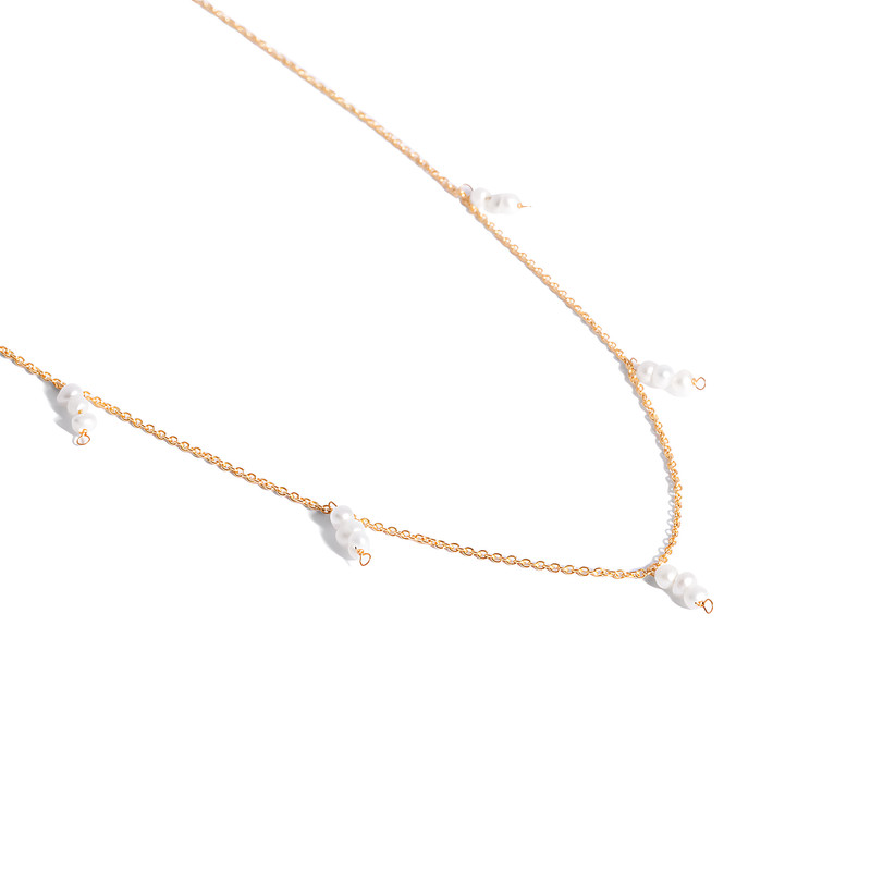 گردنبند طلا 18 عیار زنانه با زنجیر حلقه‌ای (فلامینگو) سایا گلد مدل لیالی کد wn1302