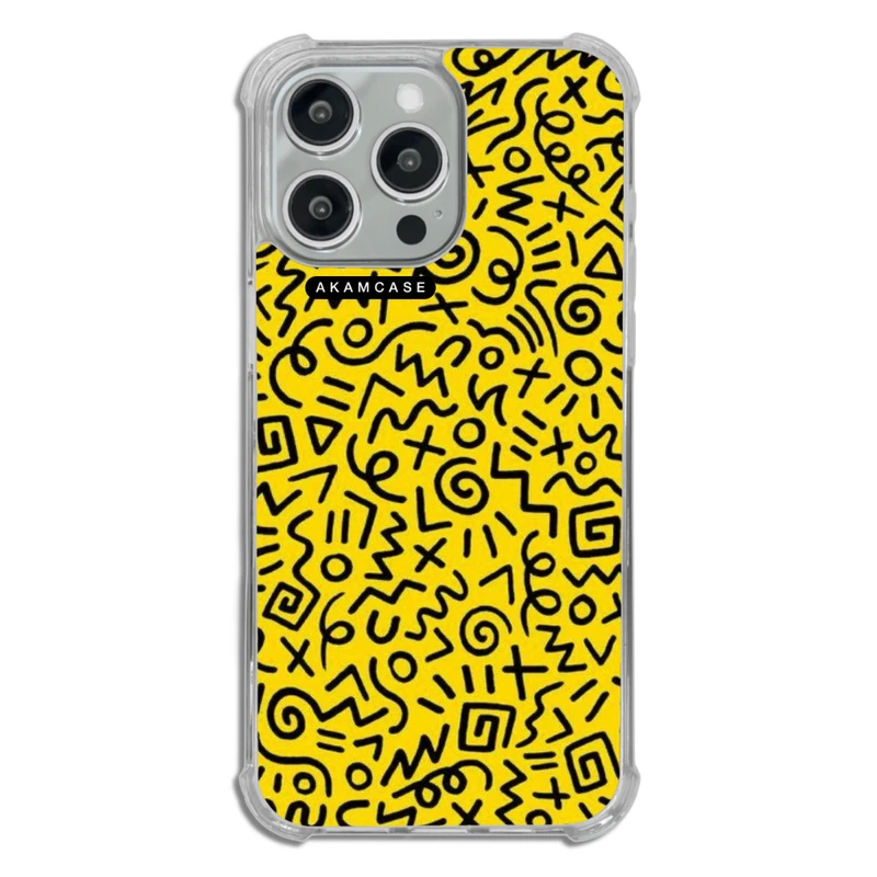 کاور آکام مدل AMC-WTA15PROMAX-DOODLE3 مناسب برای گوشی موبایل اپل iPhone 15 Pro Max