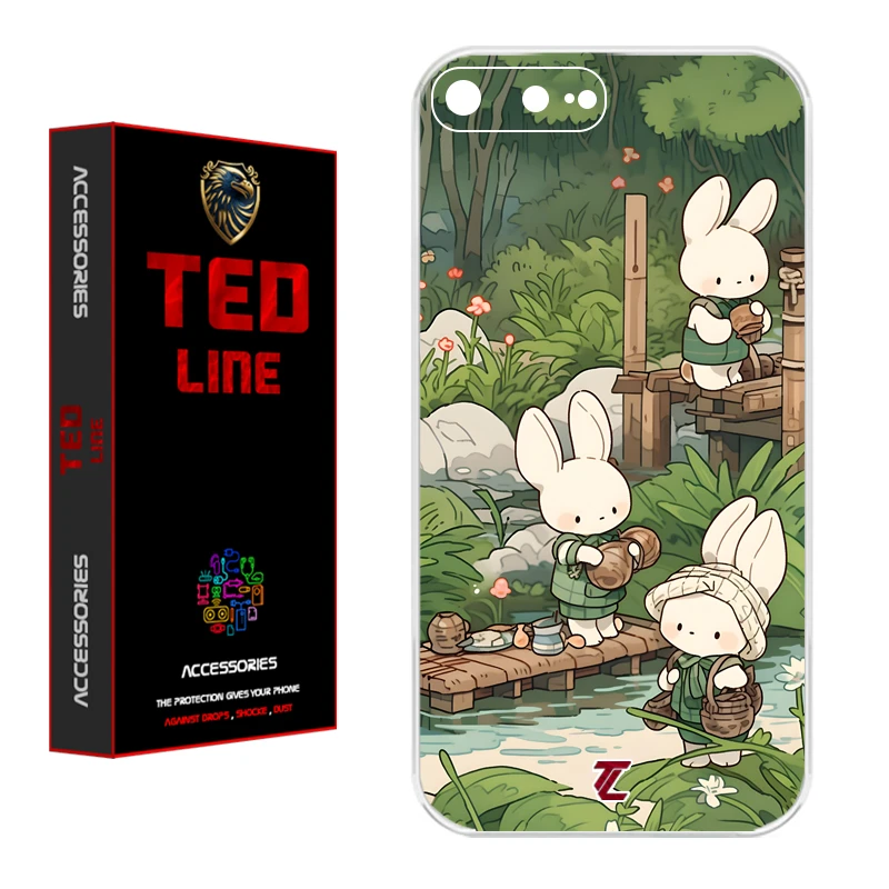 کاور تدلاین طرح خرگوش کد 1182 مناسب برای گوشی موبایل اپل Iphone 7 Plus / 8 Plus