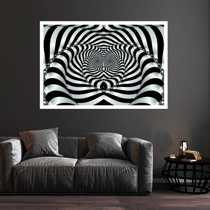 تابلو بکلیت طرح نقاشی سه بعدی مدل قاب شاسی W-s9967