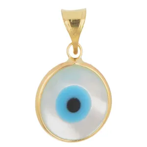 آویز گردنبند طلا 18 عیار زنانه مدل چشم نظر