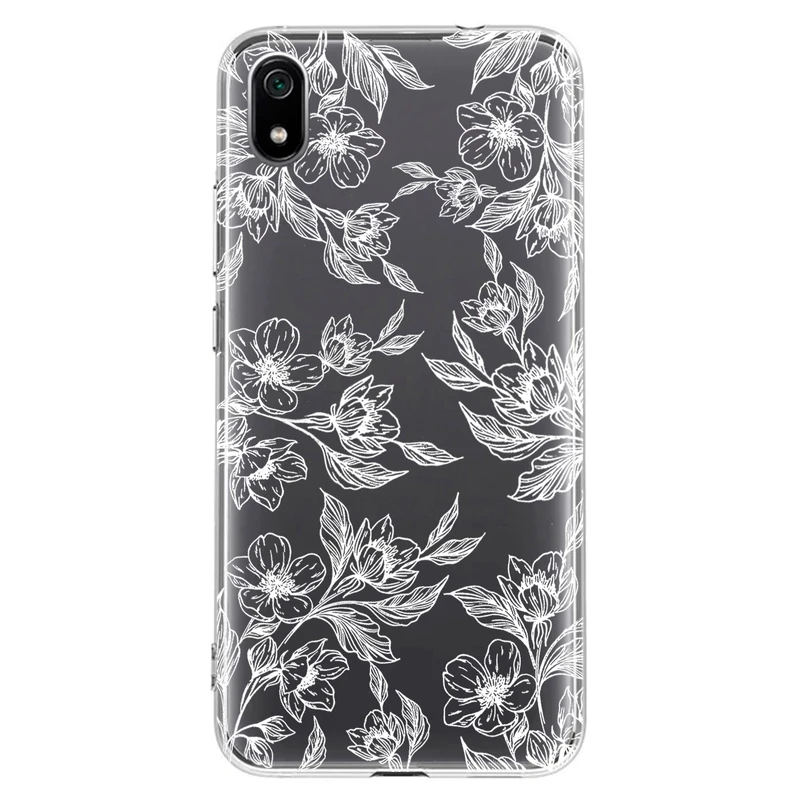 کاور مگافون طرح گل مدل C50-W مناسب برای گوشی موبایل شیائومی Redmi 7A