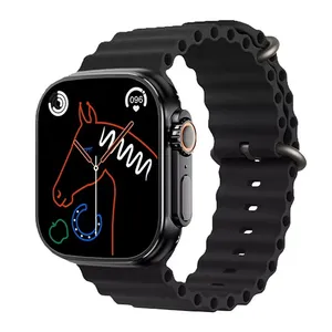 ساعت هوشمند 45 میلی‌متری کیکویر مدل KW8 ULTRA 2 با بند سیلیکونی به همراه شش عدد بند