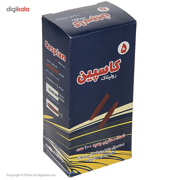 رول پلاک 5 سانتی‌متری معمولی کاسپین بسته 100 عددی