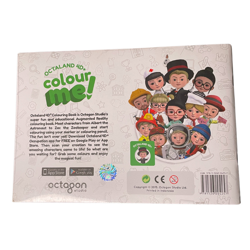 بازی آموزشی رنگ آمیزی مدل Octaland 4D+ Color Me Book