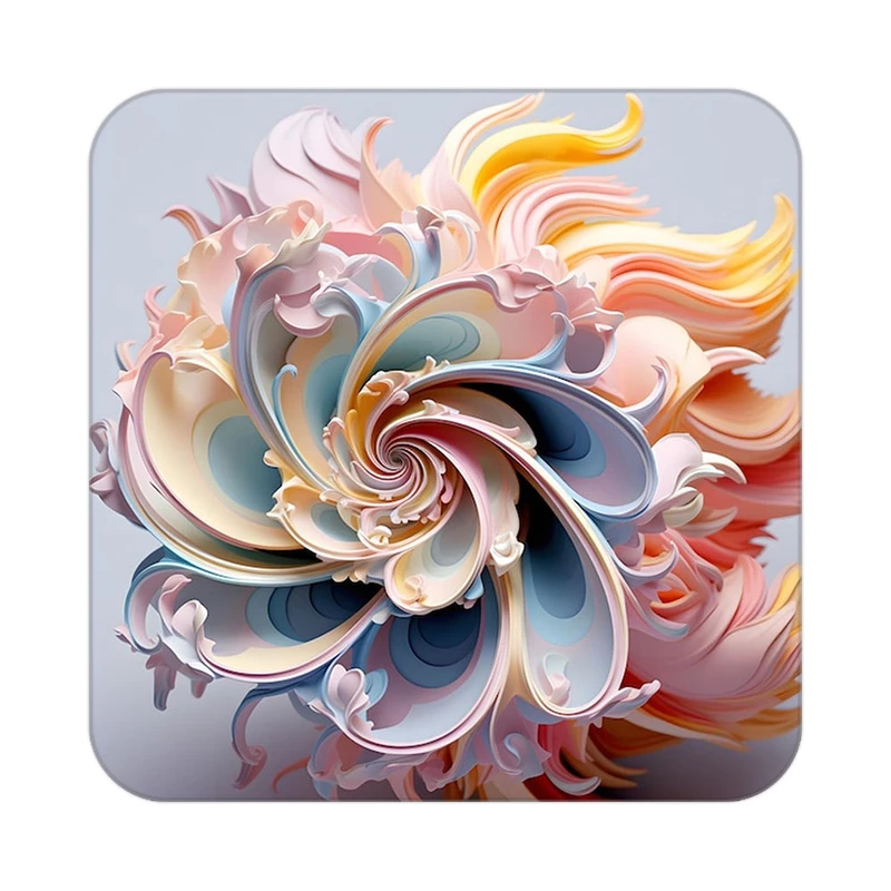 زیر لیوانی کاکتی طرح گل مدل mp19440