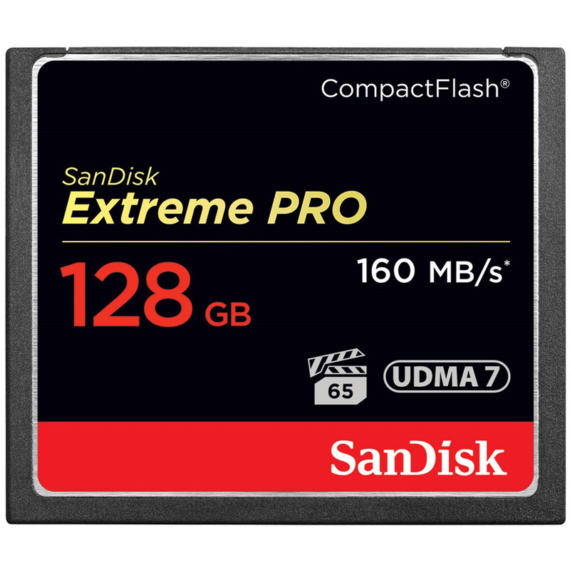 کارت حافظه CompactFlash سن دیسک مدل Extreme Pro سرعت 1067X 160MBps ظرفیت 128 گیگابایت