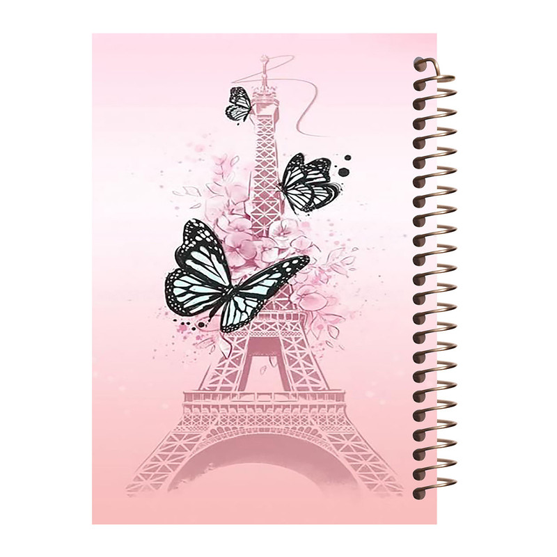 دفتر لغت فارسی 100 برگ مشایخ طرح برج ایفل کد F9001